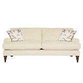 John Lewis Penryn Large Sofa, White / Elna, width 202cm