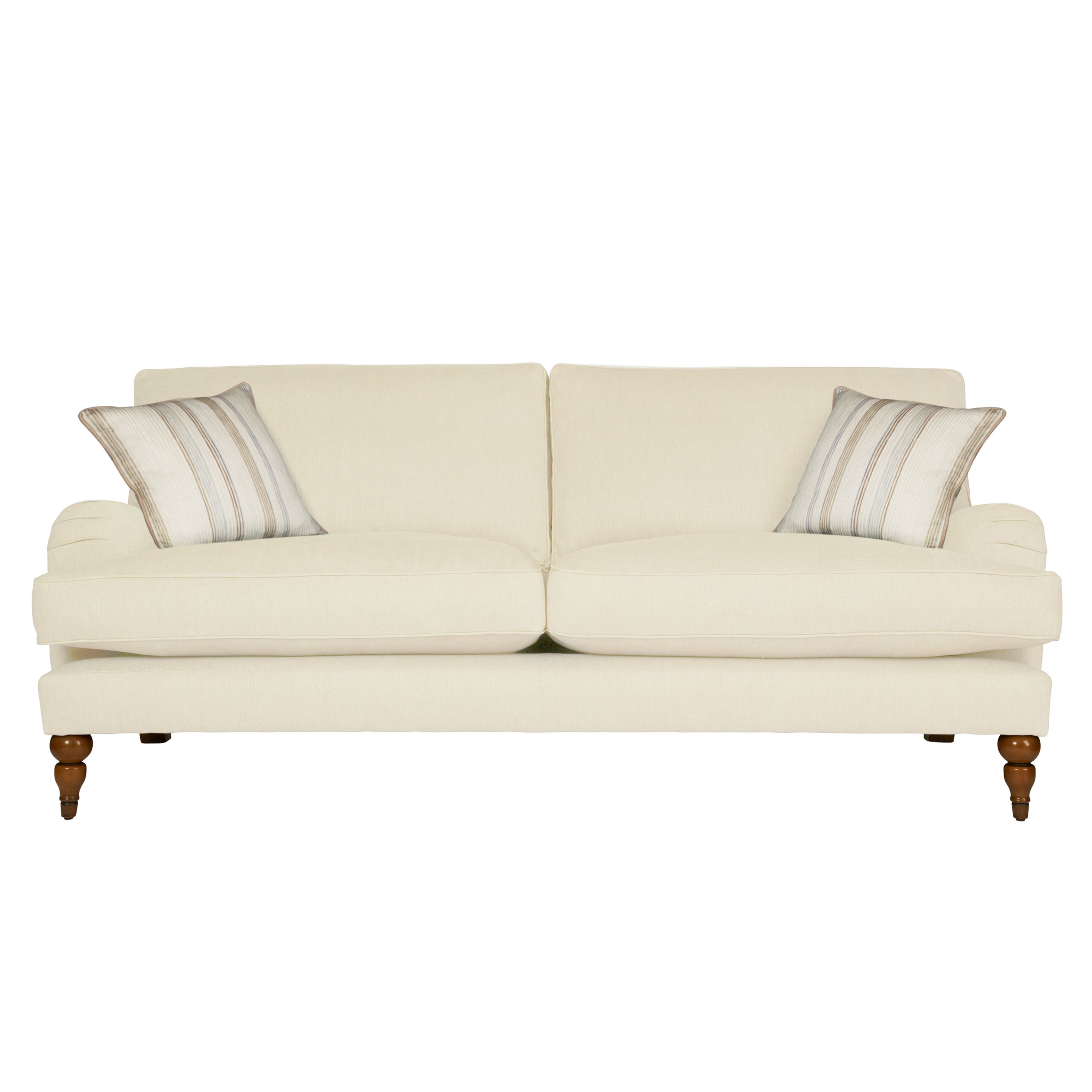 John Lewis Penryn Large Sofa, White / Sackville, width 202cm
