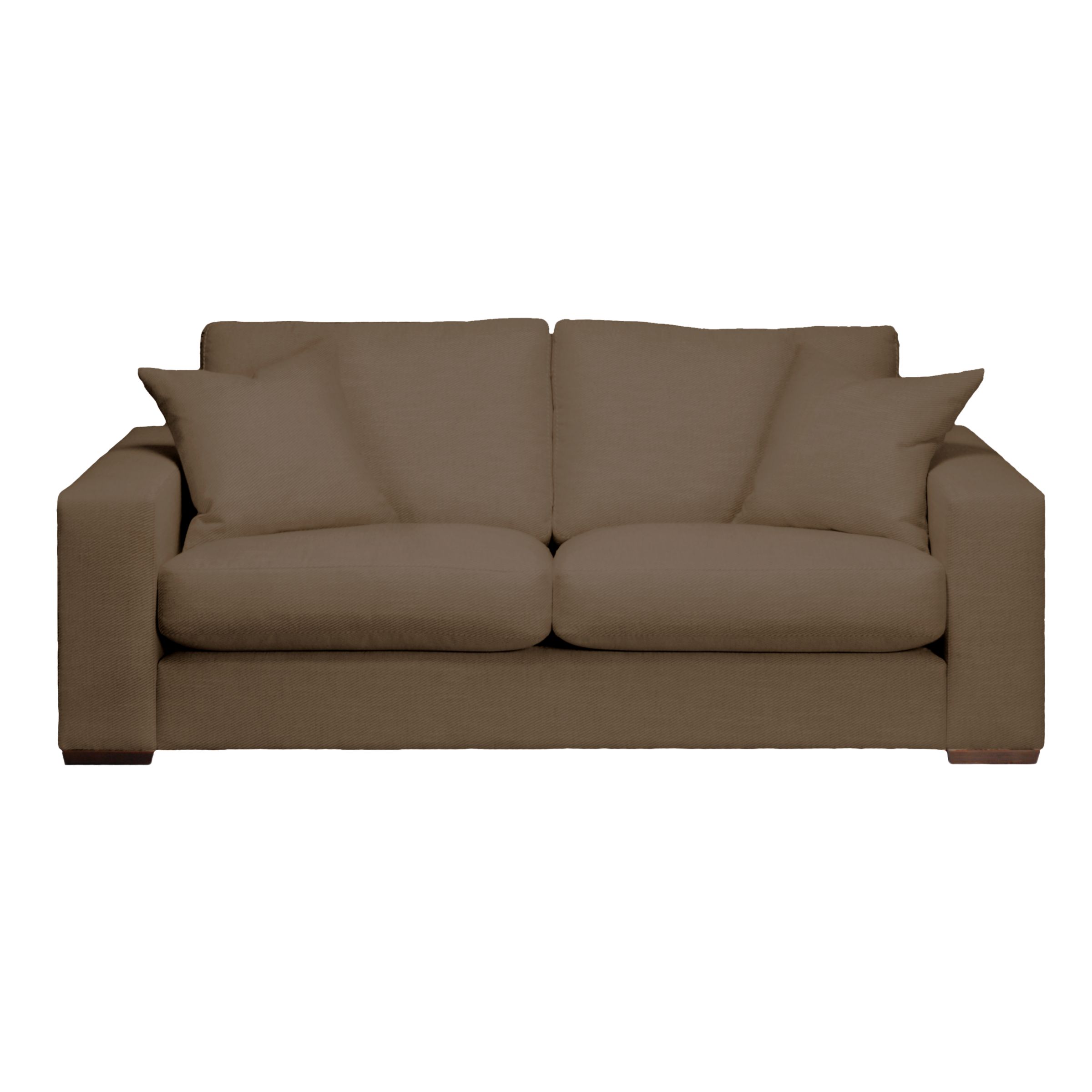 John Lewis Churchill Large Sofa, Brown at John Lewis