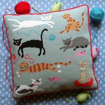 Kirk & Hamilton Moggies Tapestry Kit