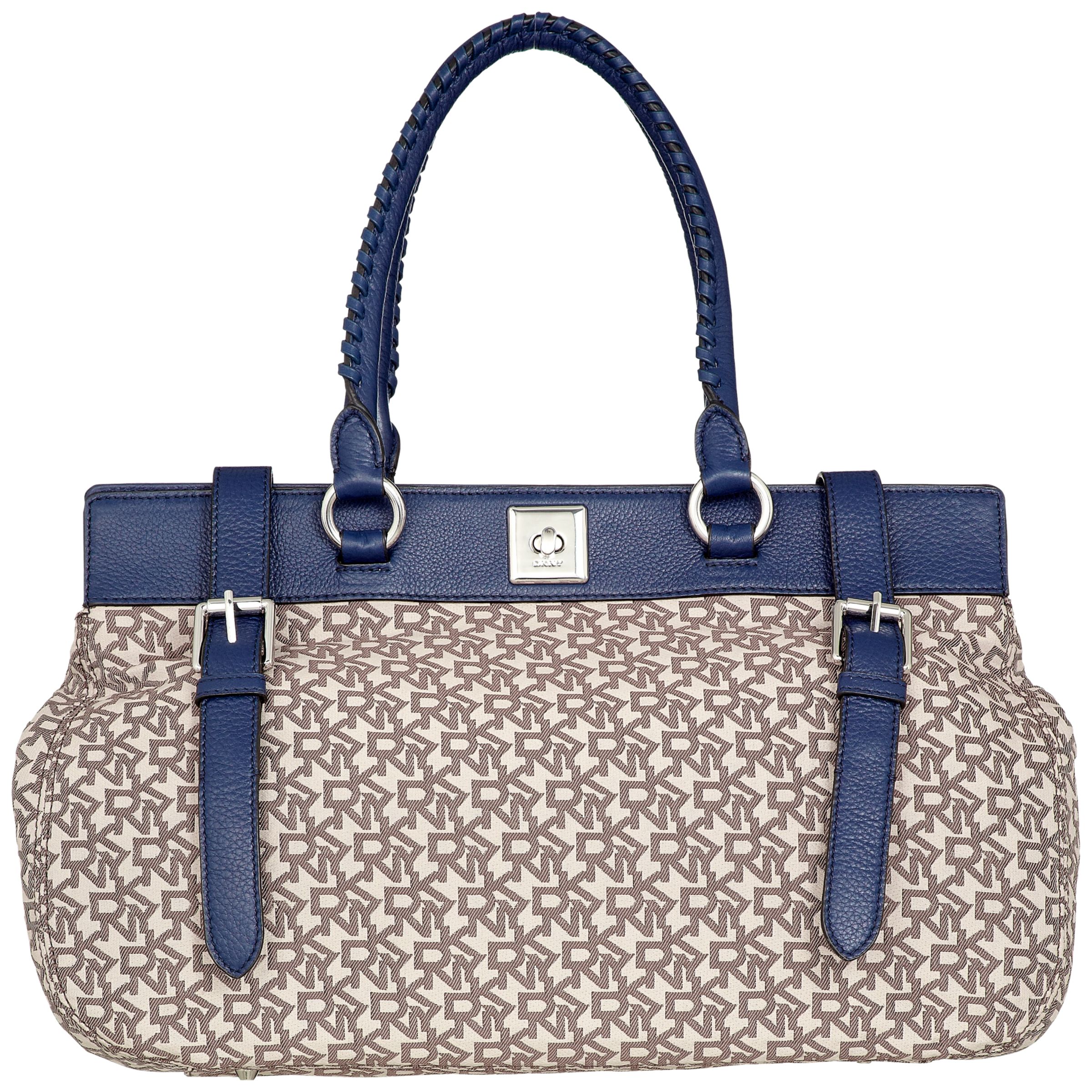 DKNY Crosby Large Shopper Handbag, Navy at John Lewis
