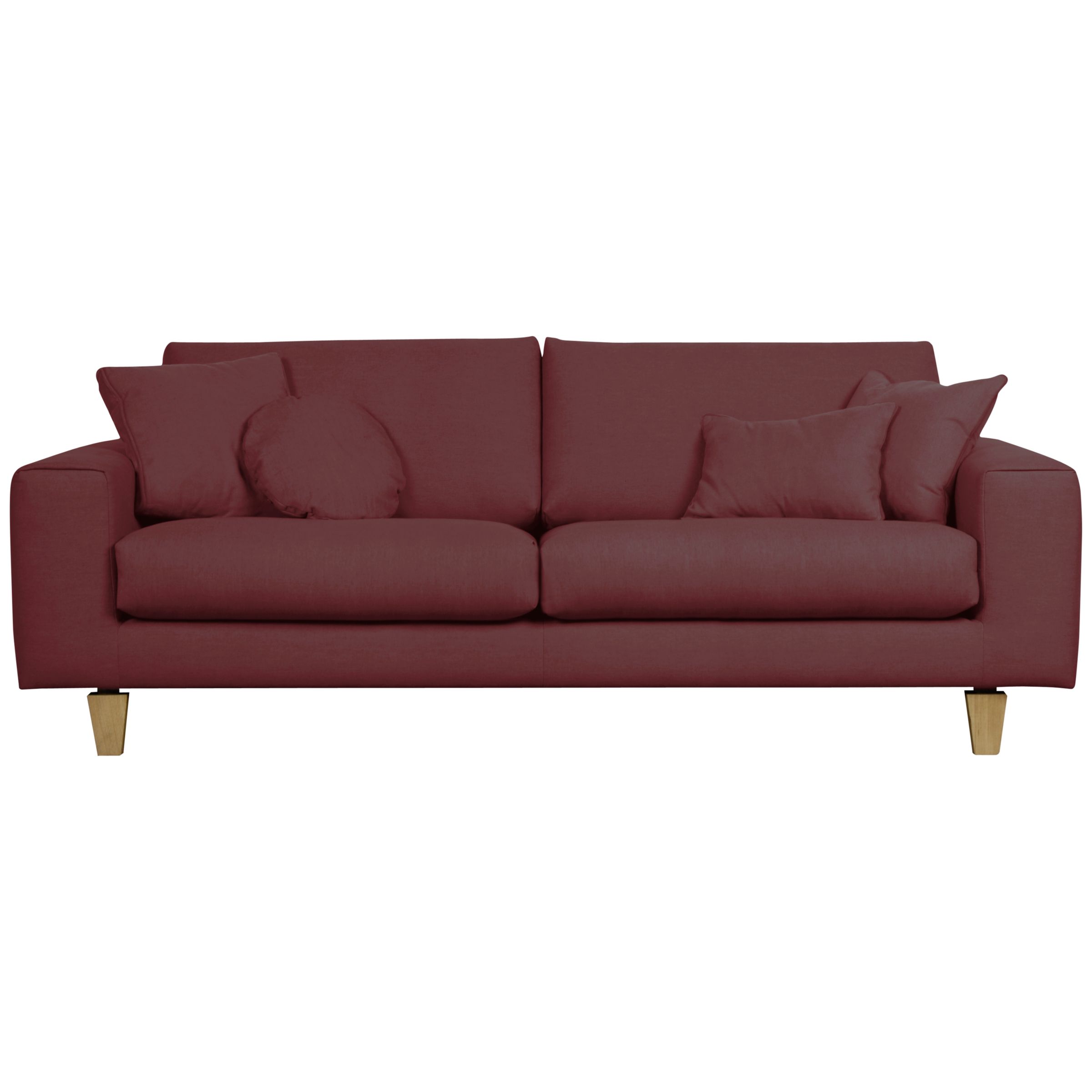 John Lewis Edberg Grand Sofa, Grape at John Lewis