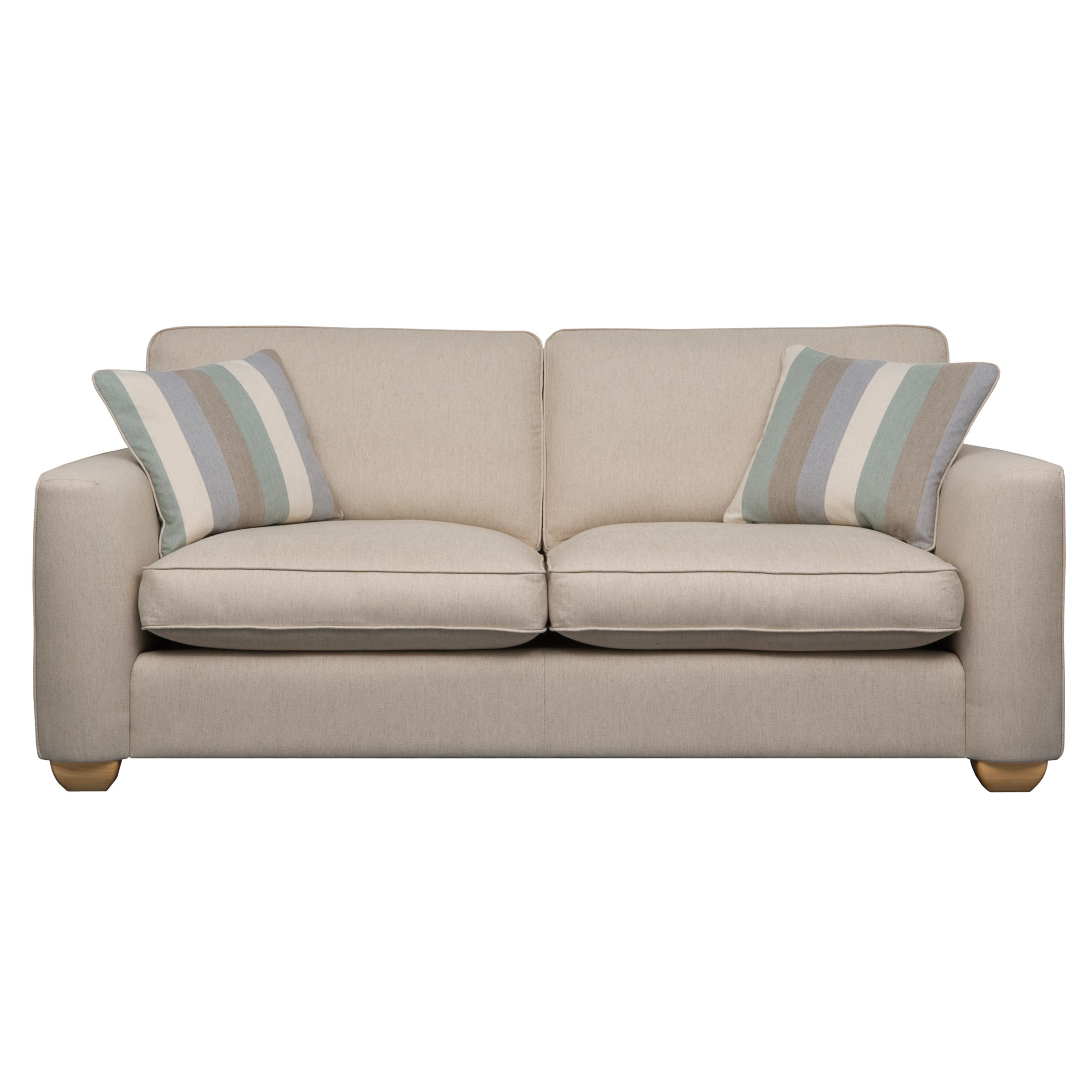 John Lewis Walton Large Sofa, Beige, width 200cm