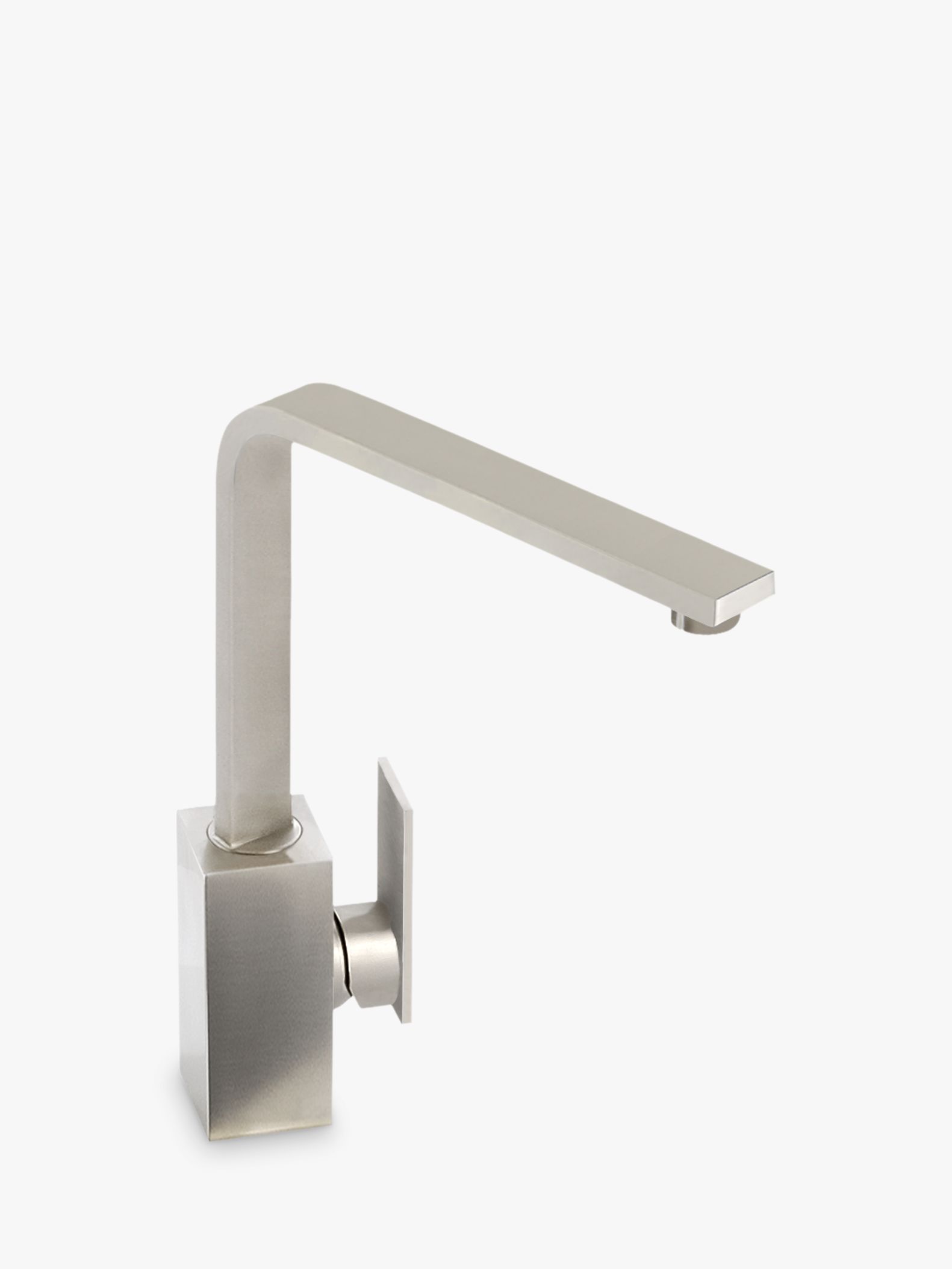 Abode New Media Single Lever Tap, Brushed Nickel at John Lewis