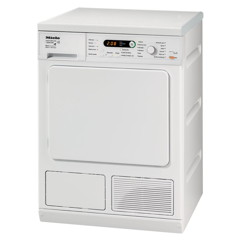 Miele T8826WP Condenser Tumble Dryer, 7kg Load, A Energy Rating