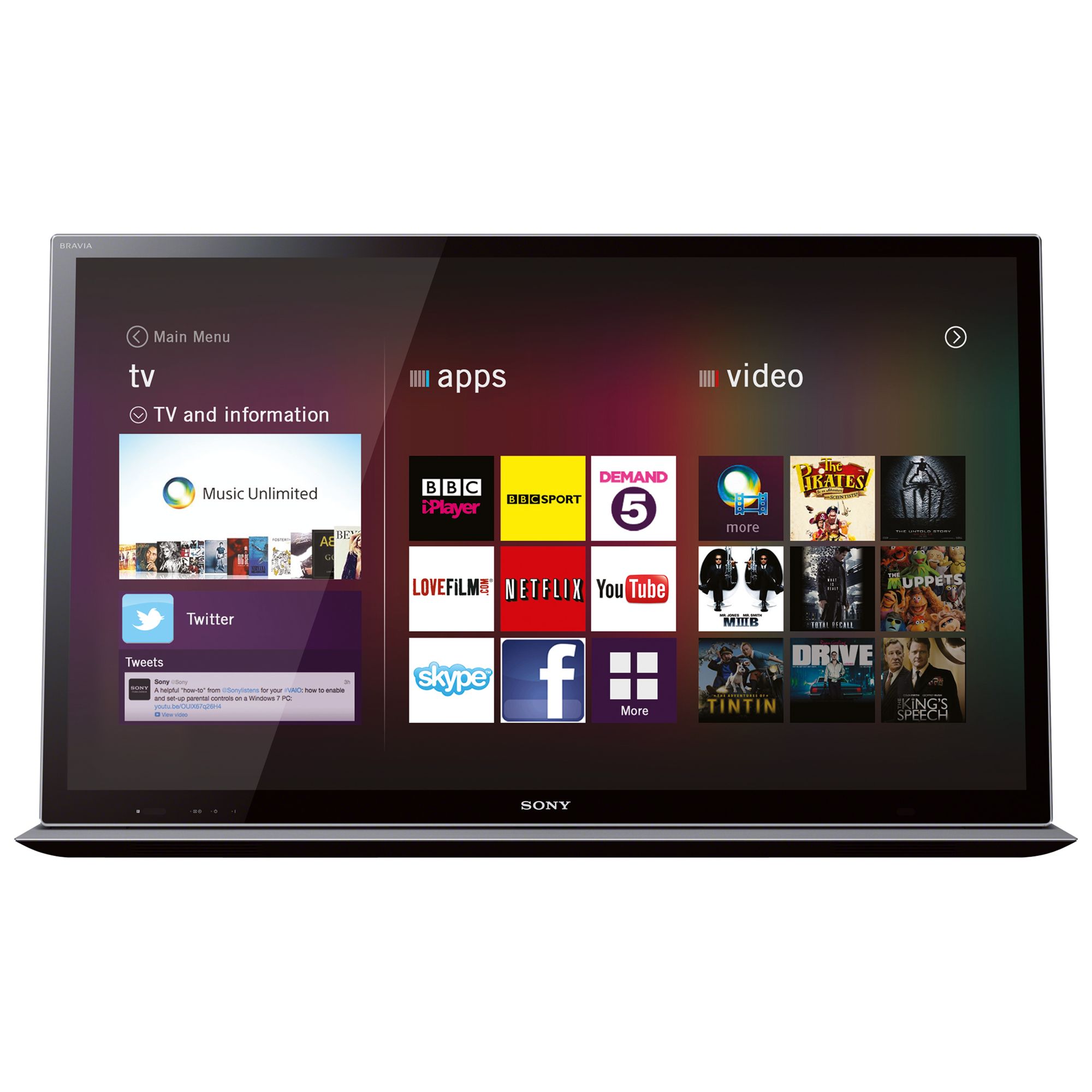 Sony Bravia KDL46HX853 LED HD 1080p 3D Smart TV, 46 Inch with Freeview HD at John Lewis