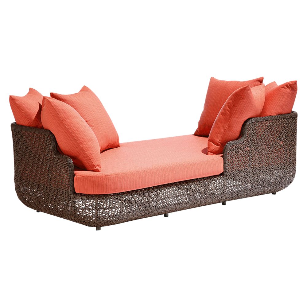 Barlow Tyrie Kirar Outdoor T&ecirc;te &agrave; T&ecirc;te Daybed, Java / Dupione Papaya