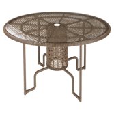 Barlow Tyrie Kirar Round 4 Seater Outdoor Dining Table, Java, width 120cm