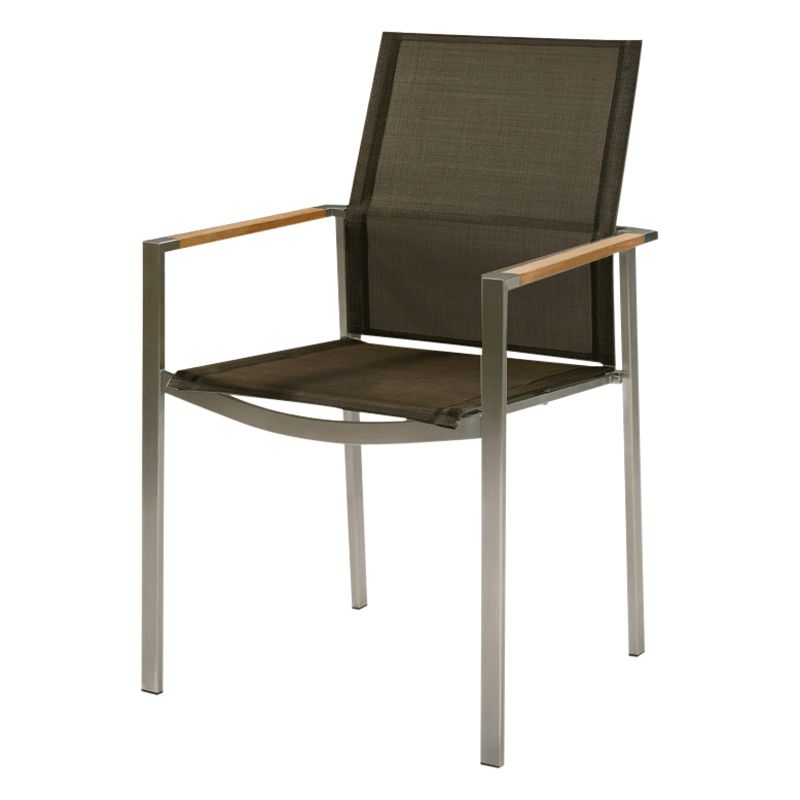 Barlow Tyrie Mercury Outdoor Armchair, FSC Teak / Charcoal