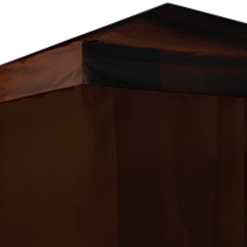 Barlow Tyrie Set of 4 Sunbrella Pavilion Curtains, Chocolate, 3.66 x 6m at John Lewis