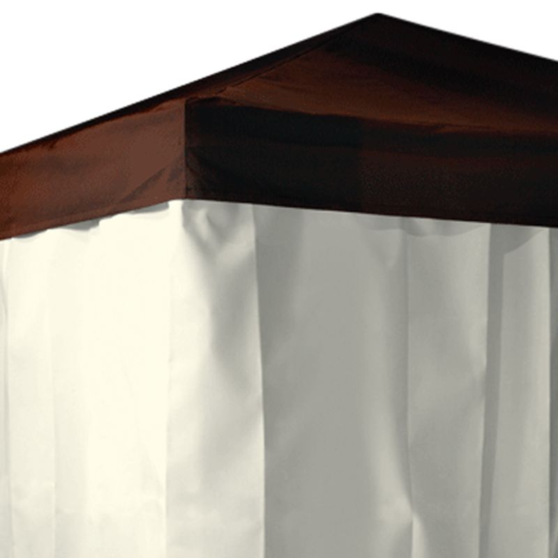 Barlow Tyrie Set of 4 Sunbrella Pavilion Curtains, Oyster, 3.66 x 6m at John Lewis