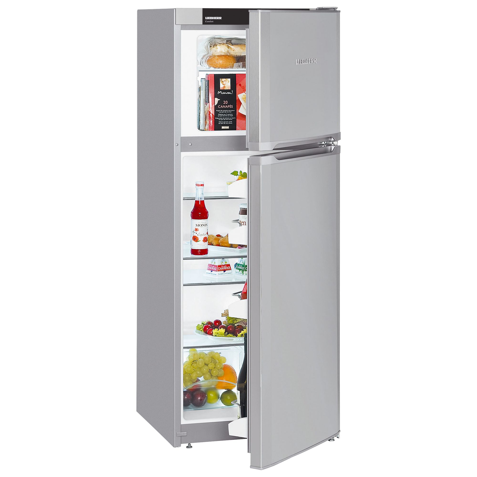 Liebherr CTSL2441 Fridge Freezer, Stainless Steel at John Lewis