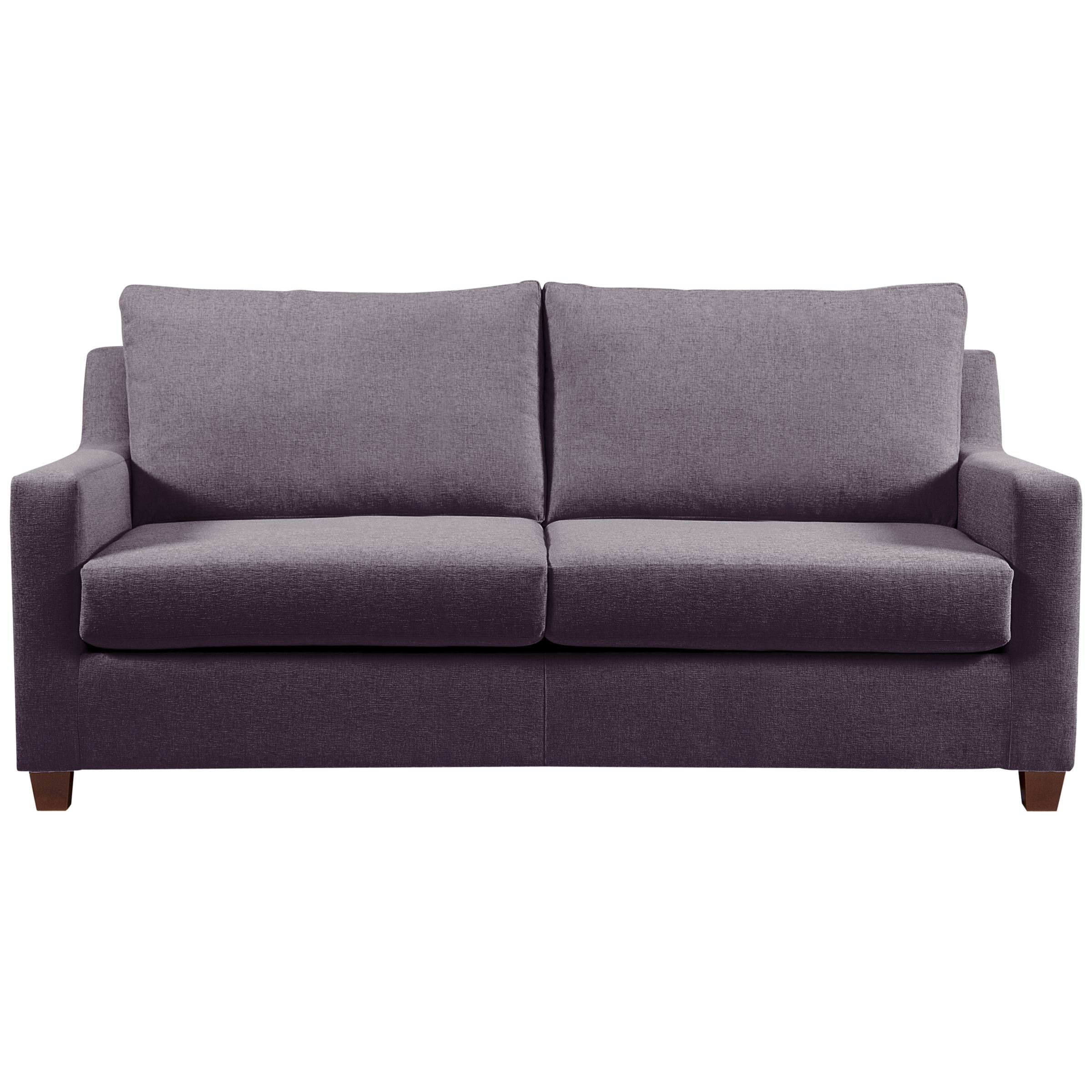 John Lewis Bizet Large Sofa Bed with Memory Foam Matress, Purple, width 208cm