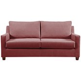 John Lewis Bizet Large Sofa Bed with Memory Foam Matress, Red, width 208cm