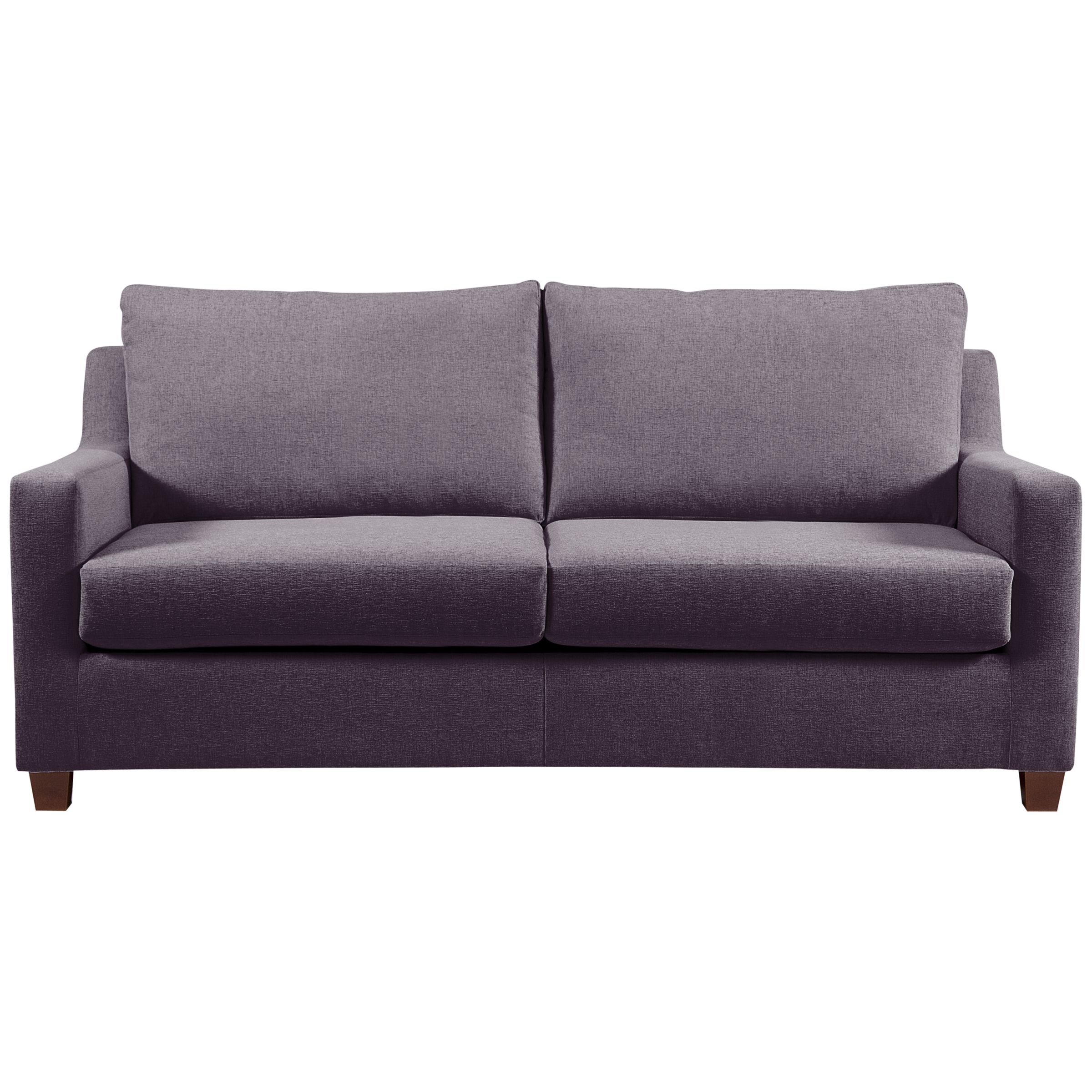 John Lewis Bizet Large Sofa Bed with Open Sprung Mattress, Purple, width 208cm