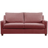 John Lewis Bizet Large Sofa Bed with Open Sprung Mattress, Red, width 208cm