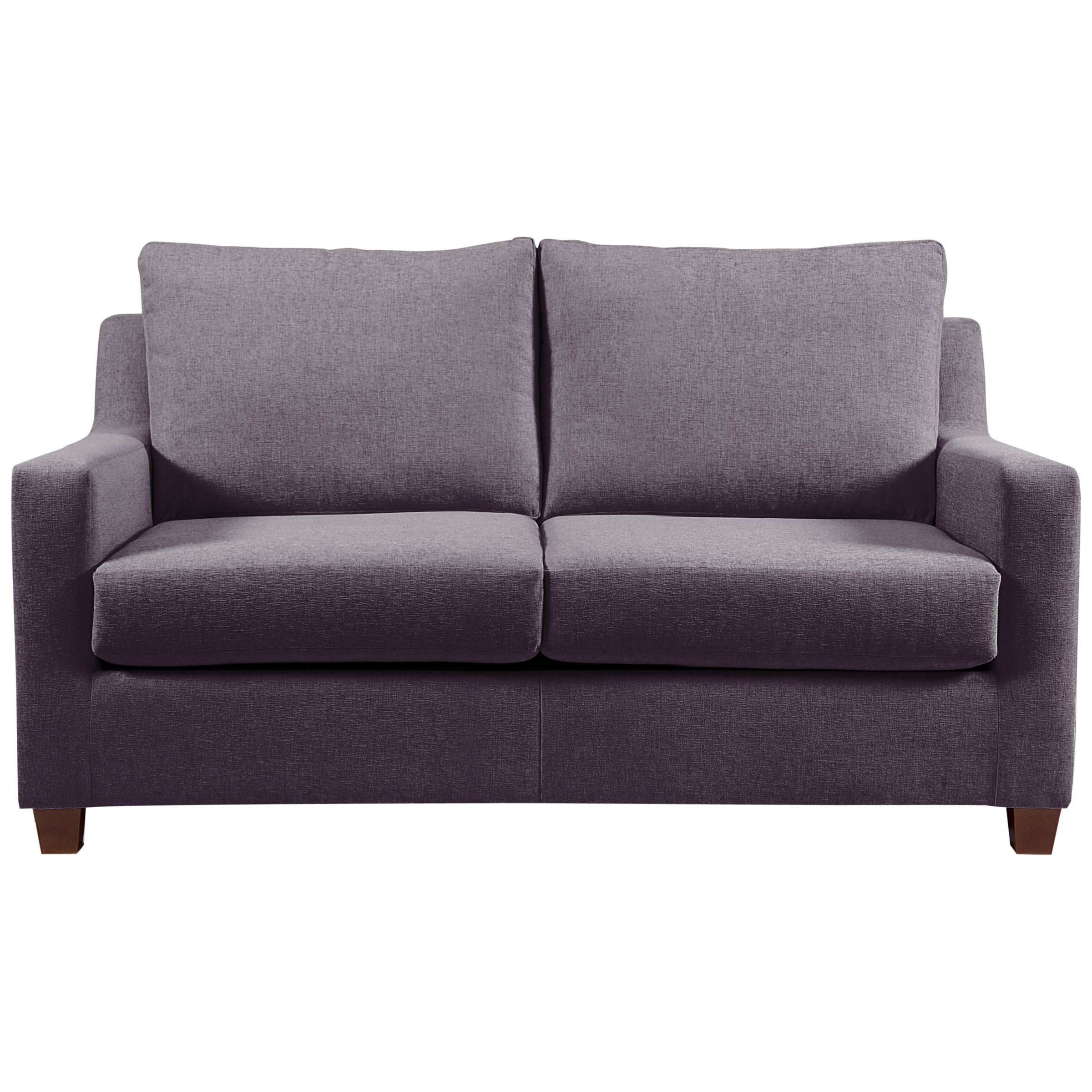 John Lewis Bizet Small Sofa Bed with Memory Foam Mattress, Purple, width 158cm