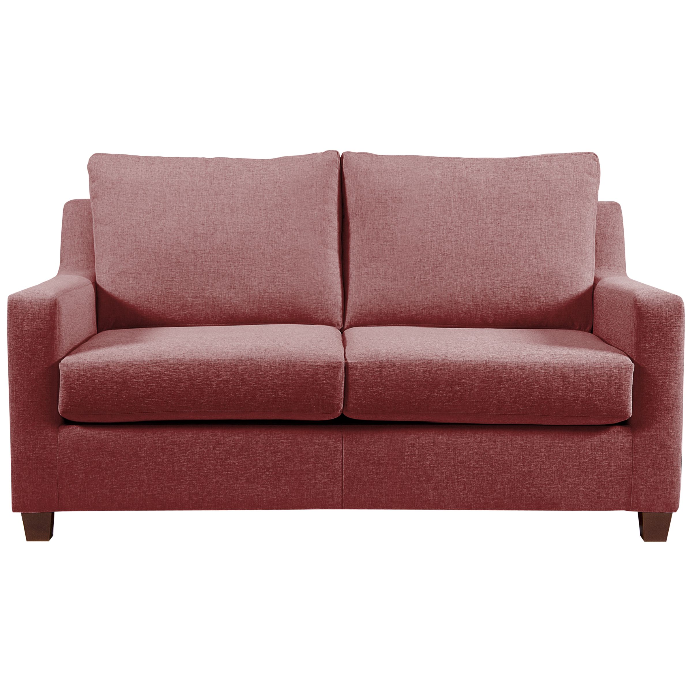 John Lewis Bizet Small Sofa Bed with Memory Foam Mattress, Red, width 158cm