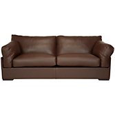 John Lewis Java Grand Sofa, Nature Brown, width 215cm