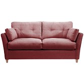 John Lewis Chopin Medium Sofa Bed with Open Sprung Mattress, Scarlet, width 184cm