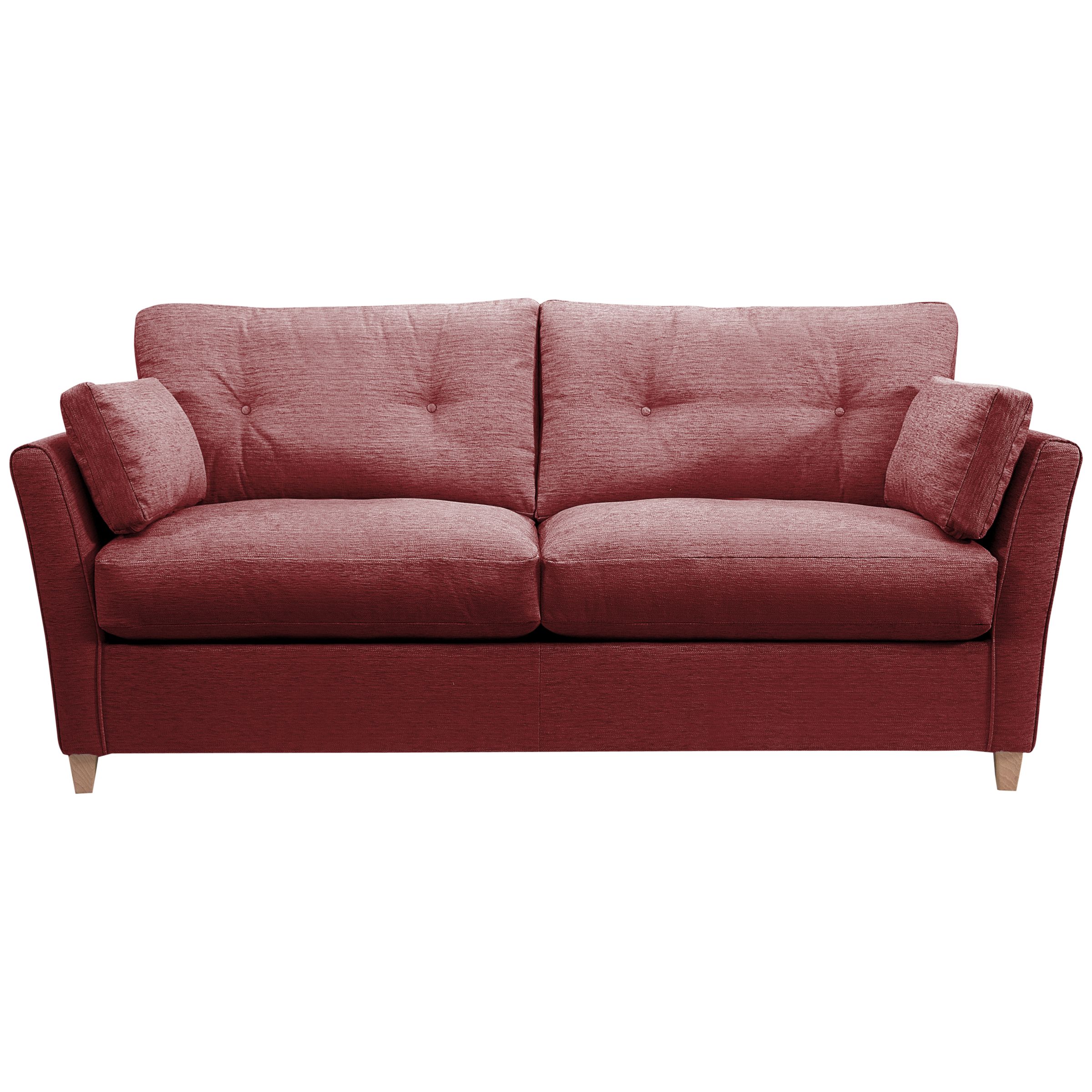 John Lewis Chopin Grand Sofabed with Memory Foam Mattress, Scarlet at John Lewis