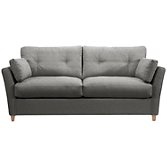 John Lewis Chopin Grand Sofa Bed with Open Sprung Mattress, Charcoal, width 214cm