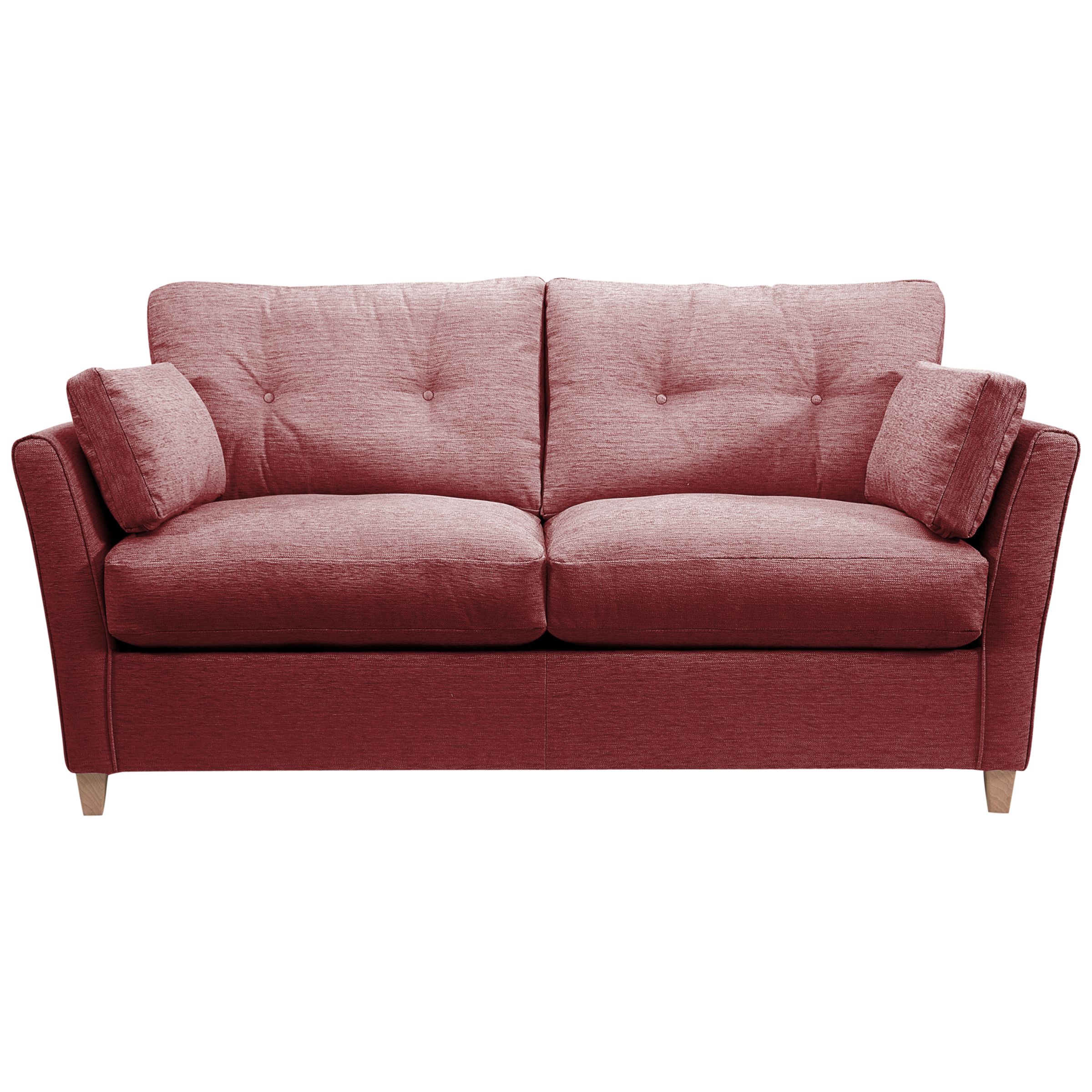 John Lewis Chopin Medium Sofabed with Memory Foam Mattress, Scarlet at John Lewis