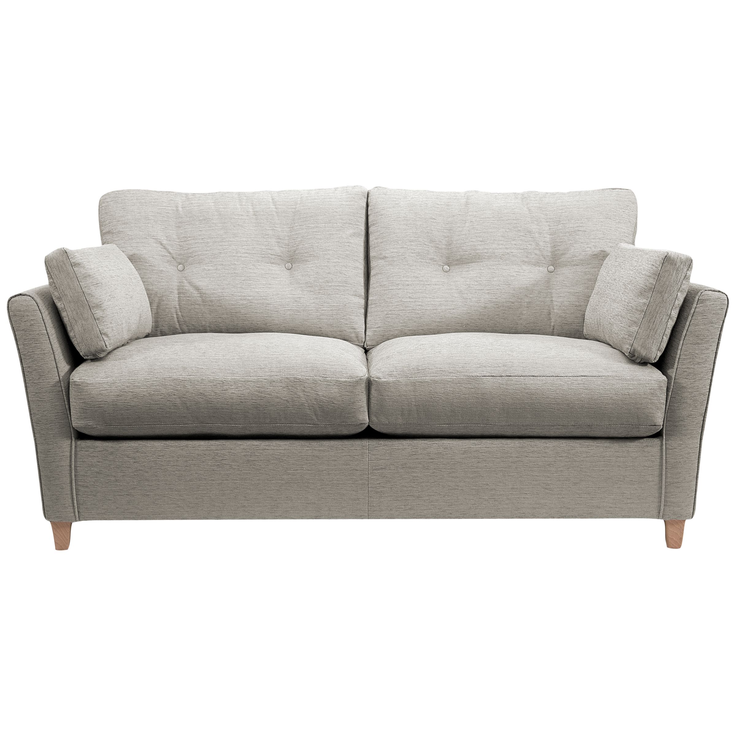 John Lewis Chopin Medium Sofabed with Memory Foam Mattress, Silver at John Lewis
