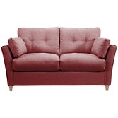John Lewis Chopin Small Sofa Bed with Pocket Sprung Mattress, Scarlet, width 164cm