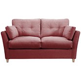 John Lewis Chopin Small Sofa Bed with Open Sprung Mattress, Scarlet, width 164cm