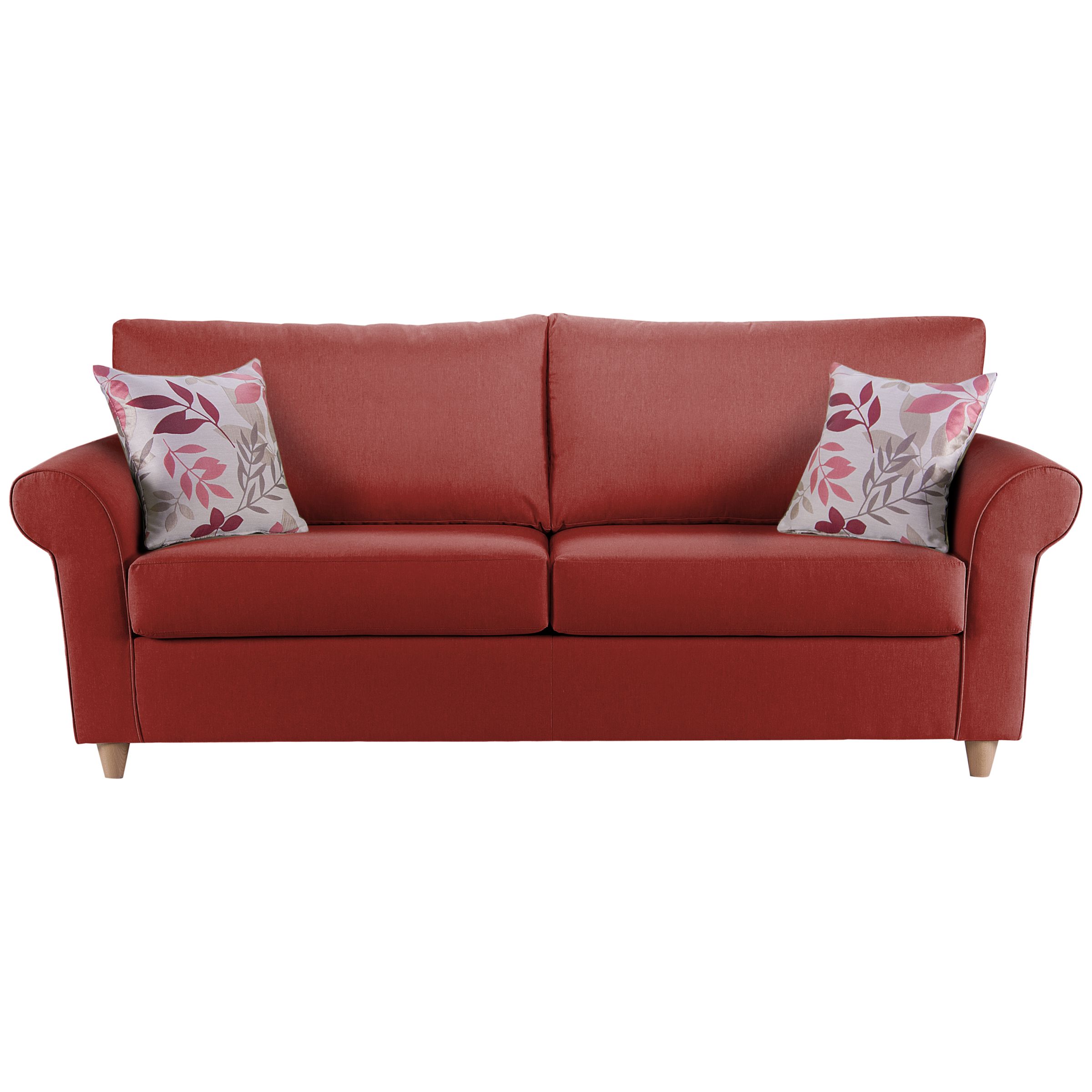 John Lewis Gershwin Grand Sofa Bed with Pocket Sprung Mattress, Rouge, width 228cm