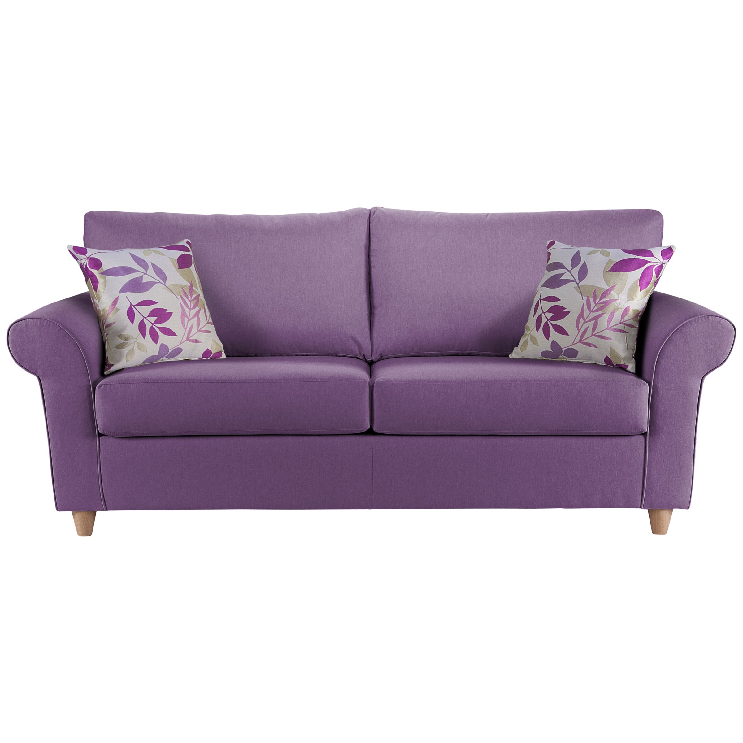 John Lewis Gershwin Large Sofabed with Memory Foam Mattress, Berry at JohnLewis