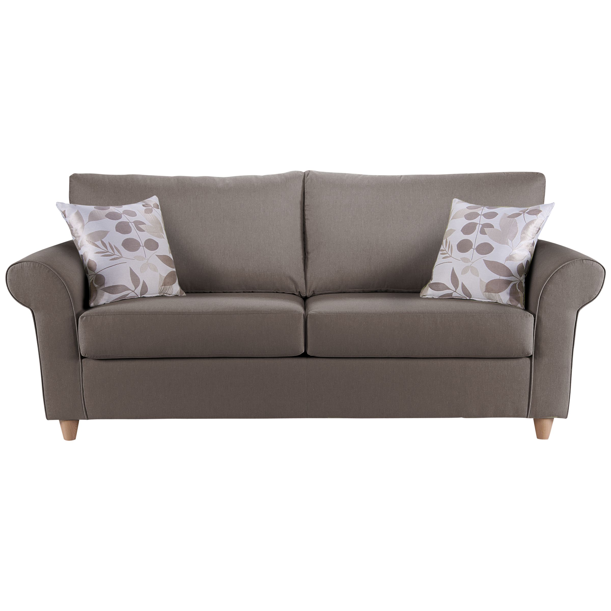 John Lewis Gershwin Large Sofabed with Memory Foam Mattress, Cocoa at JohnLewis