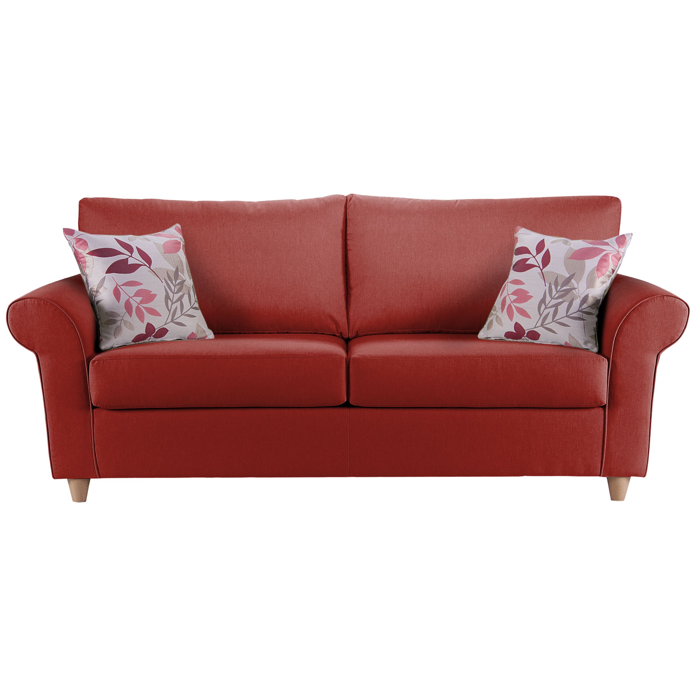 John Lewis Gershwin Large Sofabed with Memory Foam Mattress, Rouge at John Lewis
