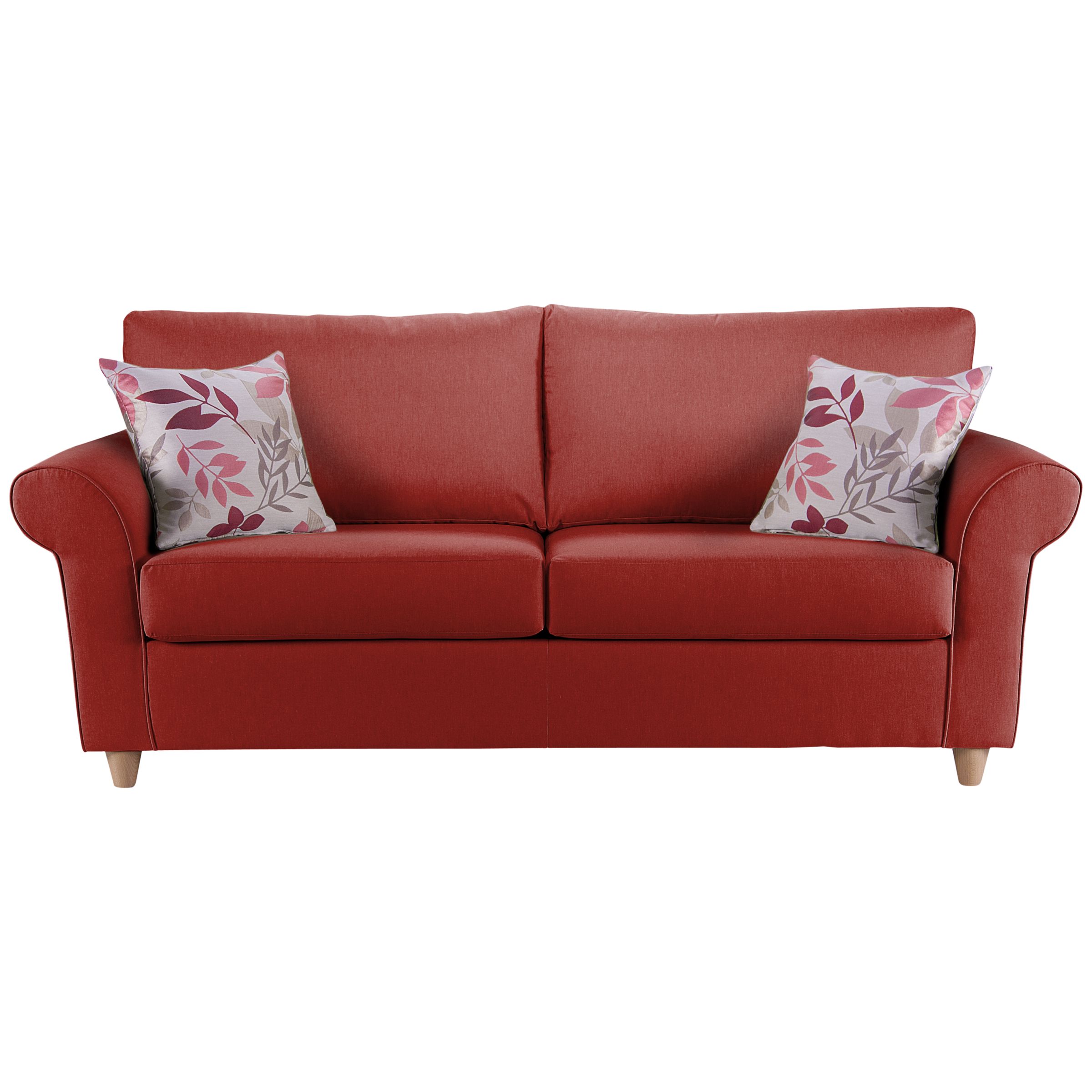 John Lewis Gershwin Large Sofa, Rouge, width 198cm