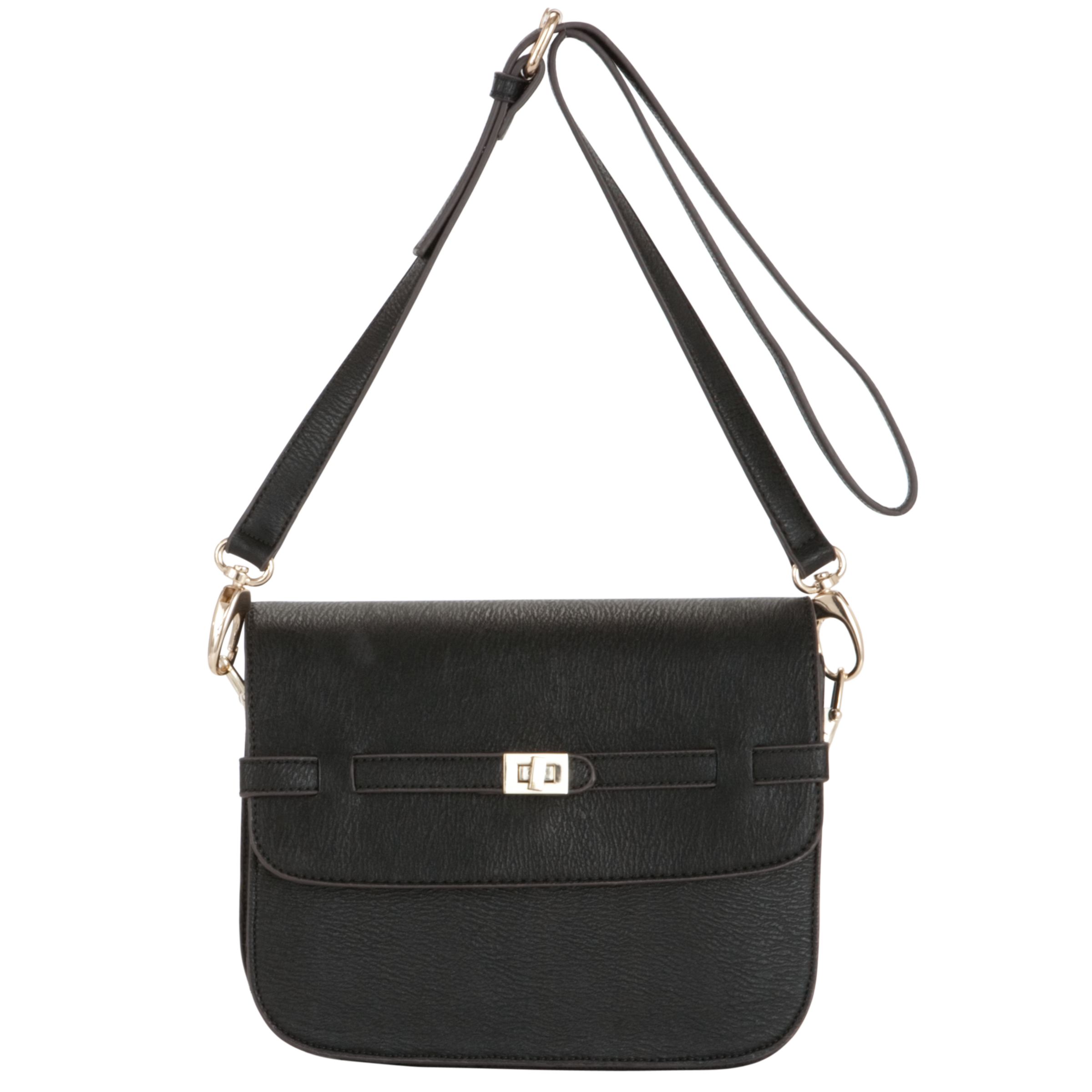 John Lewis Convertible Shoulder Handbag, Black