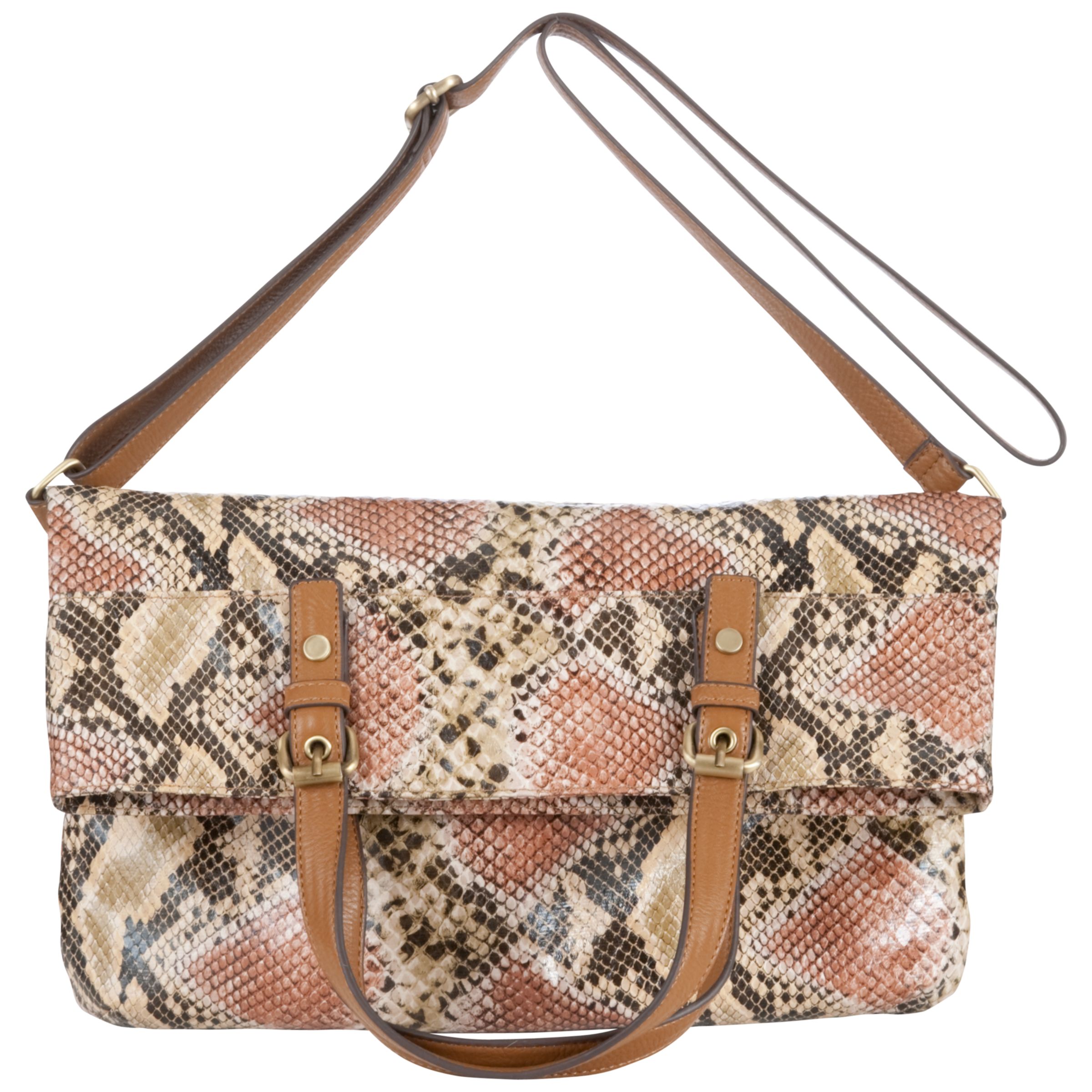 John Lewis Convertible Tote Handbag, Tan