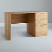 John Lewis Abacus Filing Desk, Oak, width 120cm