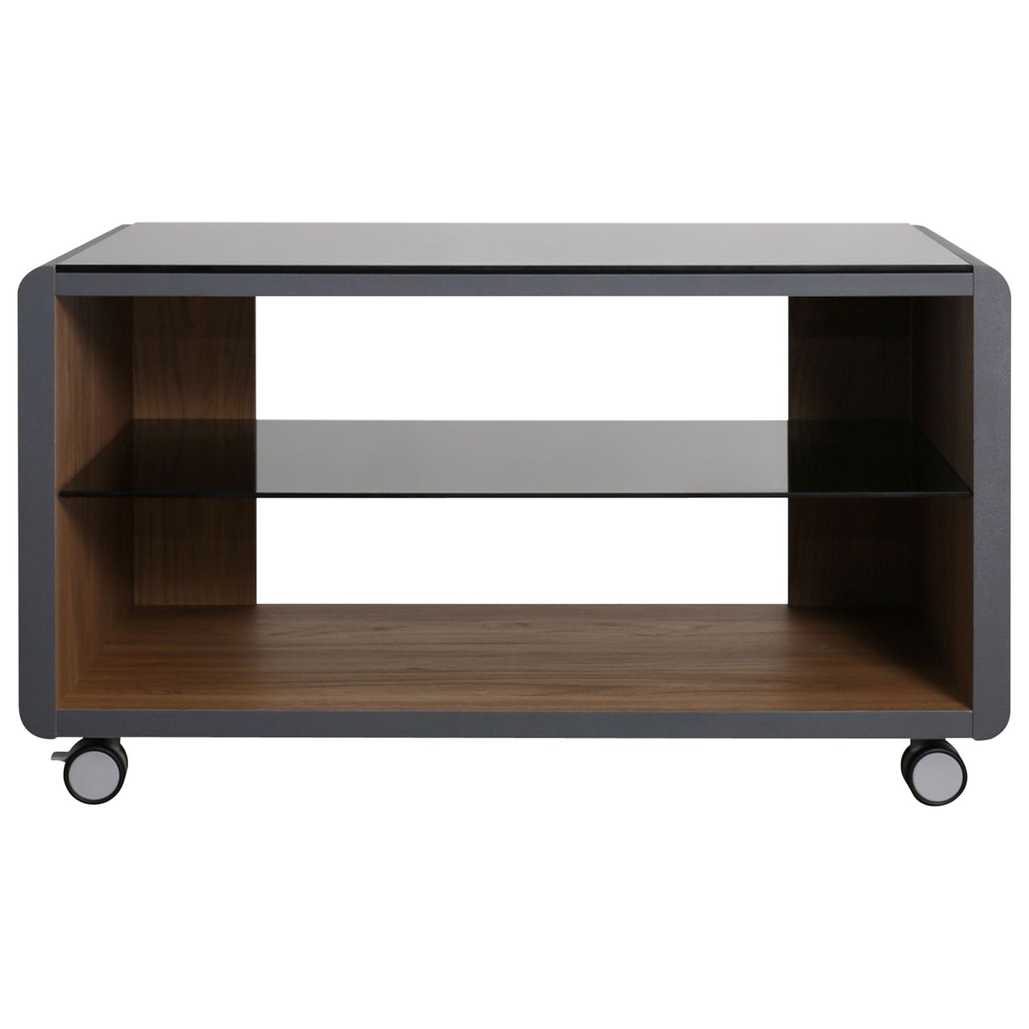 Optimum Concept 800 TV Stand for up to 32-inch TVs, Walnut, width 80cm