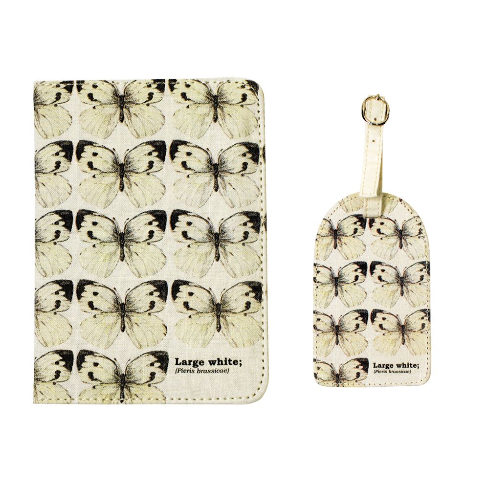 Papiliones Large White Butterfly Passport Set