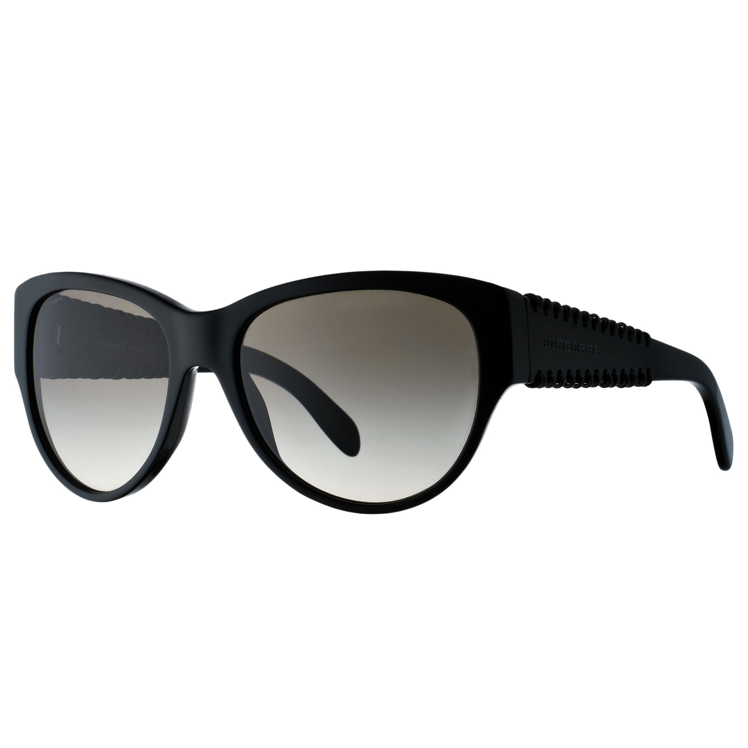 Burberry Catseye Whip Sunglasses, Black