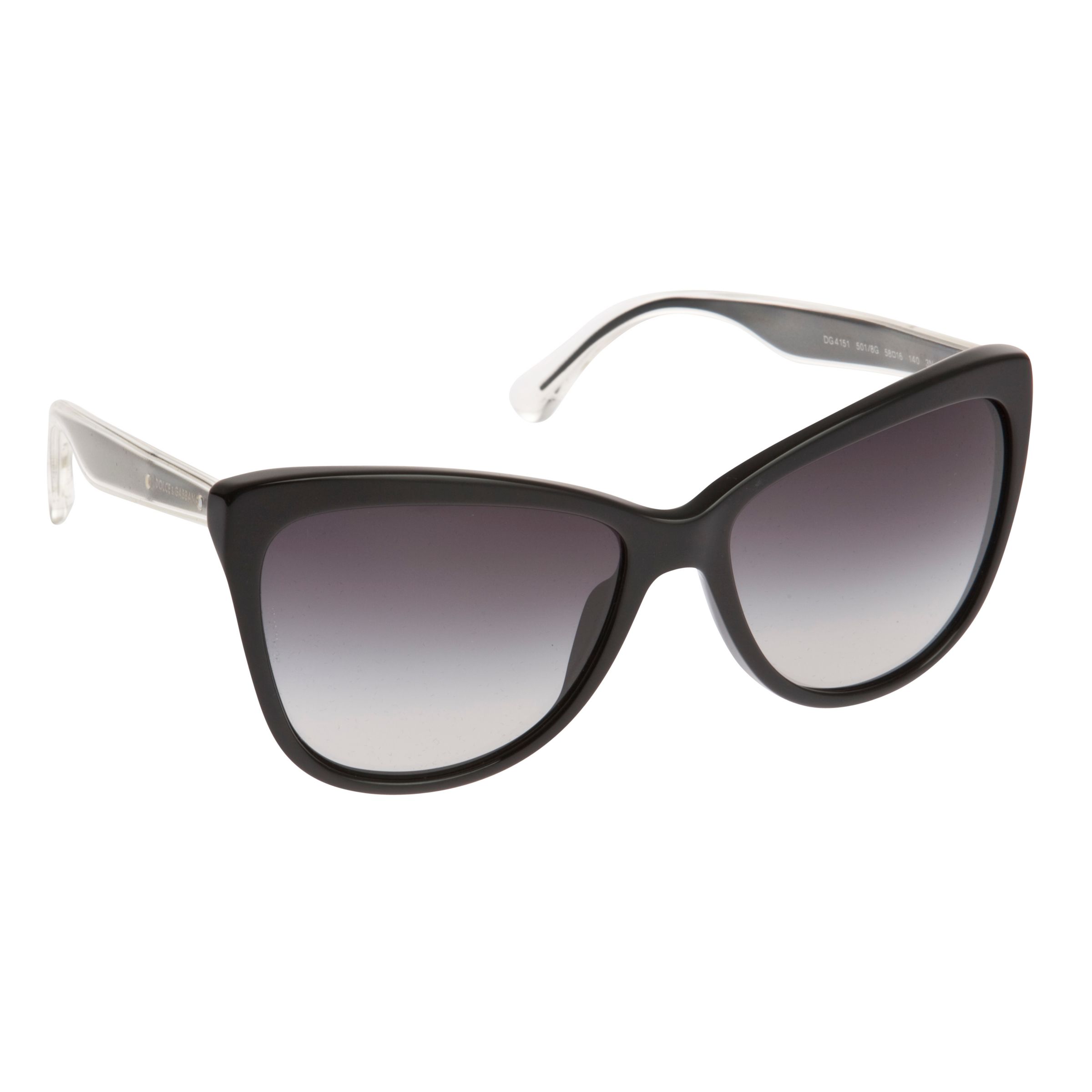 Dolce & Gabanna Mambo Catseye Sunglasses, Black
