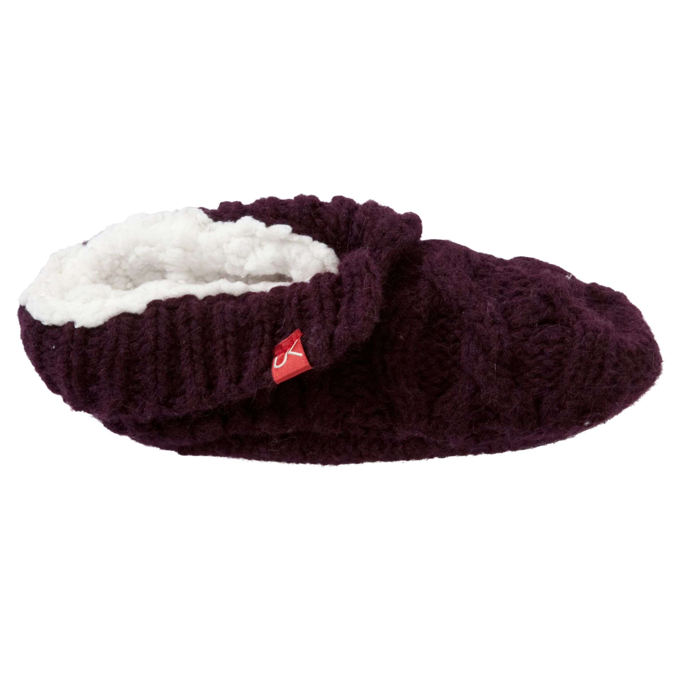 Urban Knit Monster Bootie Socks, Plum