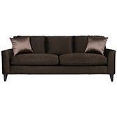 John Lewis Langham Grand Sofa, Velvet Espresso, width 209cm
