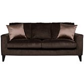 John Lewis Langham Large Sofa, Velvet Espresso, width 194cm