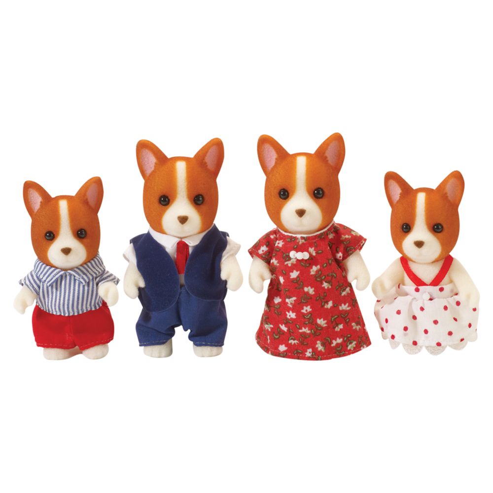 Sylvanian Corgi Family