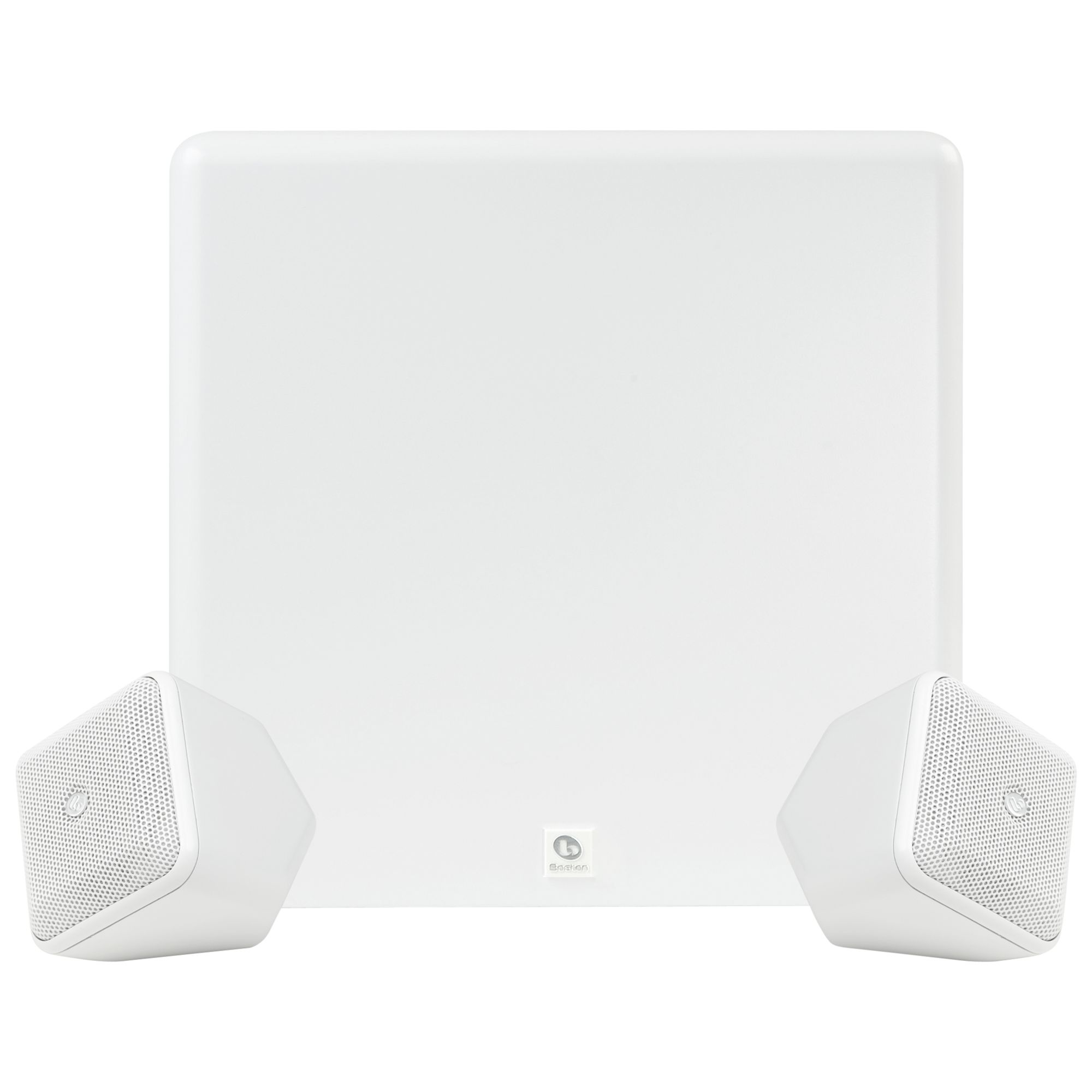 Boston Acoustics SoundWare XS 2.1 Stereo Speaker System, White