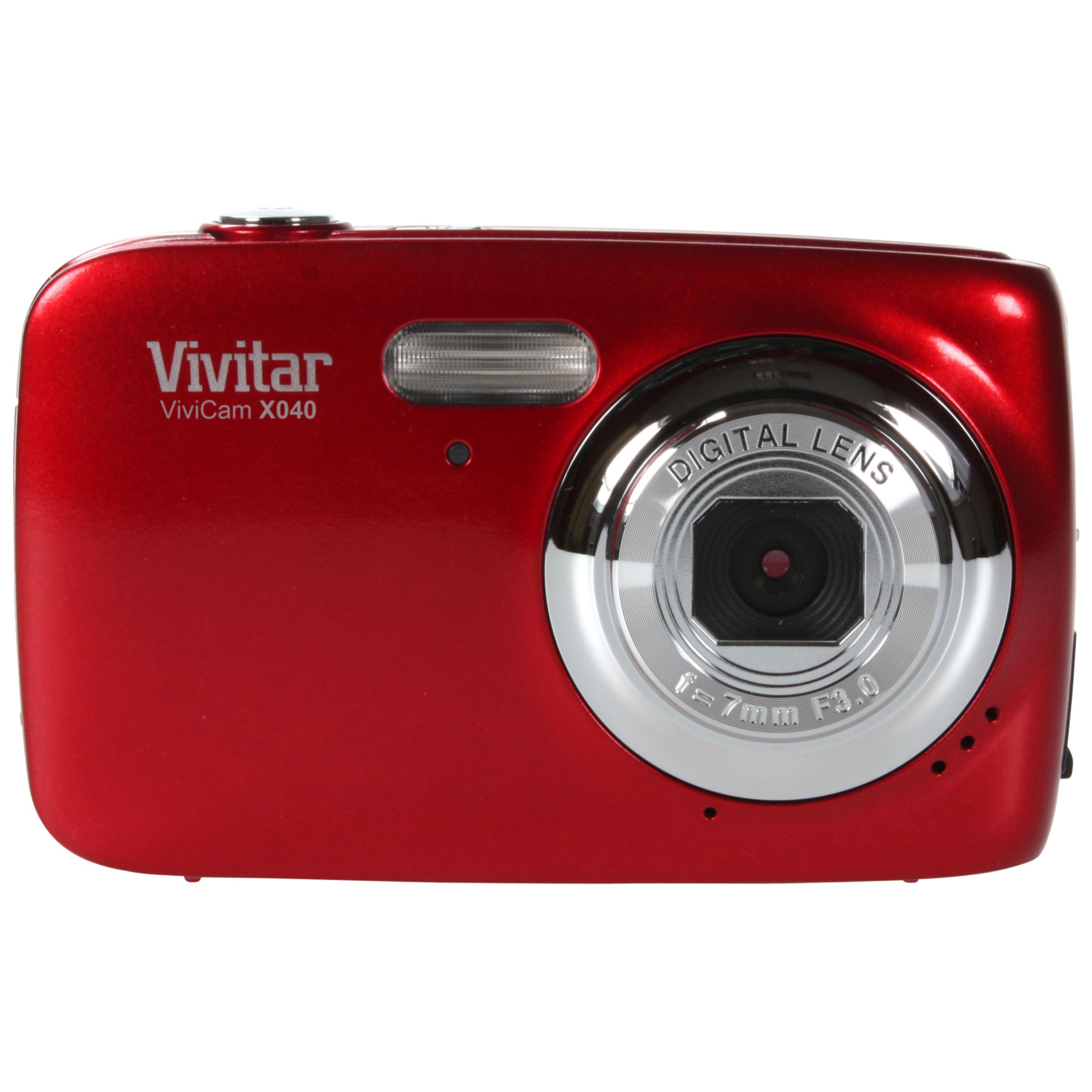 Vivitar X040 10.1 Mega Pixel Digital Camera, Red