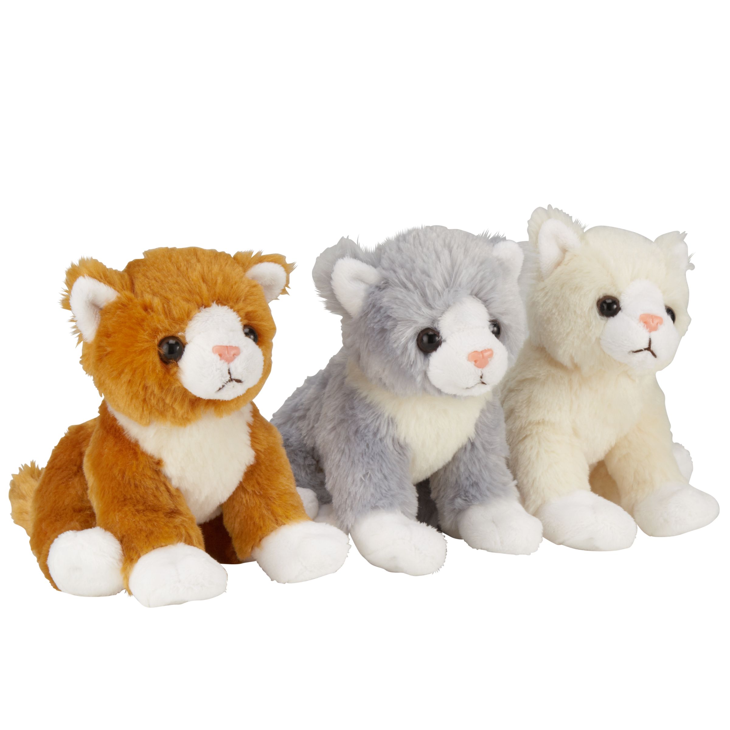 John Lewis Sitting Cat Plush Toy, Assorted