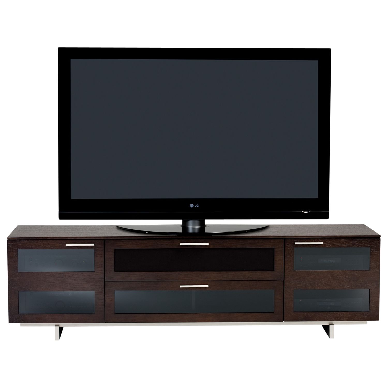 BDI Avion 8929 TV Stand for up to 75-inch TVs, Espresso Stained Oak, width 196cm